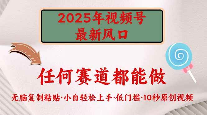 (14453期)2025年视频号新风口,低门槛只需要无脑执行-神马网赚 (14453期)2025年视频号新风口,低门槛只需要无脑执行-神马网赚