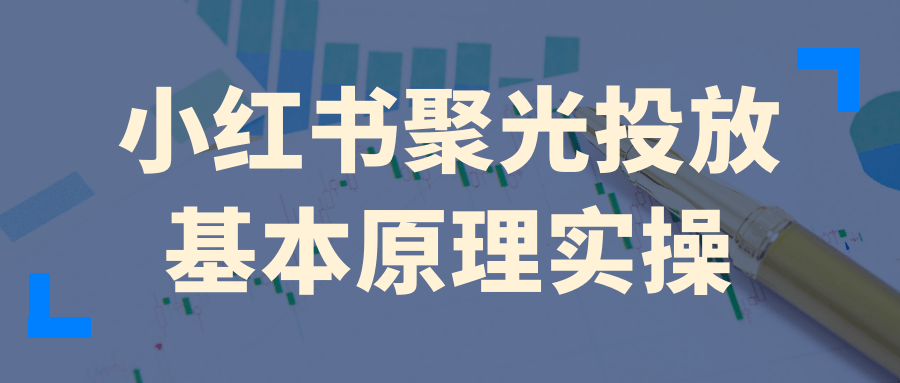 小红书聚光投放基本原理实操-神马网赚 小红书聚光投放基本原理实操-神马网赚
