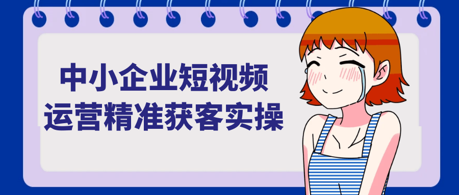 中小企业短视频运营精准获客实操-神马网赚 中小企业短视频运营精准获客实操-神马网赚