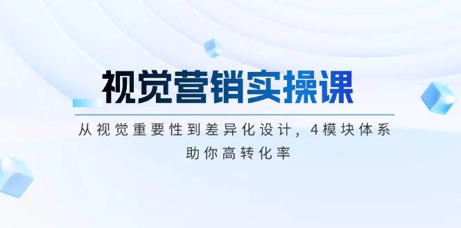 （14146期）视觉营销实操课, 从视觉重要性到差异化设计, 4模块体系, 助你高转化率网赚项目-副业赚钱-互联网创业-资源整合神马网赚