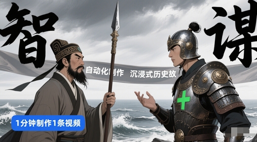 扣子工作流一键生成沉浸式历史故事,一天工作量,3分钟搞定网赚项目-副业赚钱-互联网创业-资源整合神马网赚
