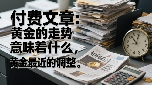 付费文章:黄金的走势意味着什么,如何看待黄金最近的调整网赚项目-副业赚钱-互联网创业-资源整合神马网赚