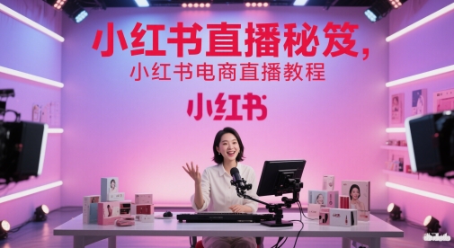 小红书直播秘笈,小红书电商直播教程网赚项目-副业赚钱-互联网创业-资源整合神马网赚