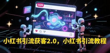 小红书引流获客2.0,小红书引流教程网赚项目-副业赚钱-互联网创业-资源整合神马网赚
