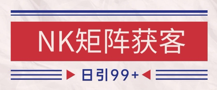小红书某音NK赛道引流获客 自热矩阵日引200+网赚项目-副业赚钱-互联网创业-资源整合神马网赚