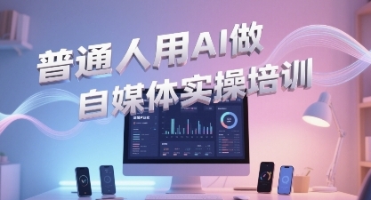 普通一个人用AI做自媒体,助你轻松开启AI自媒体创作之路网赚项目-副业赚钱-互联网创业-资源整合神马网赚