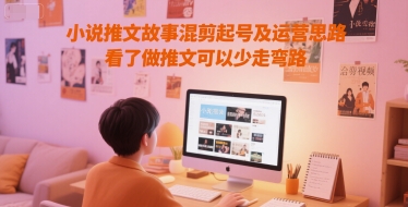 小说推文故事混剪起号及运营思路,看了做推文可以少走弯路网赚项目-副业赚钱-互联网创业-资源整合神马网赚