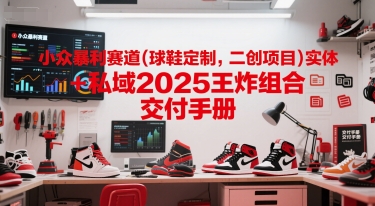 小众暴利赛道(球鞋定制,二创项目)实体+私域2025王炸组合 交付手册网赚项目-副业赚钱-互联网创业-资源整合神马网赚