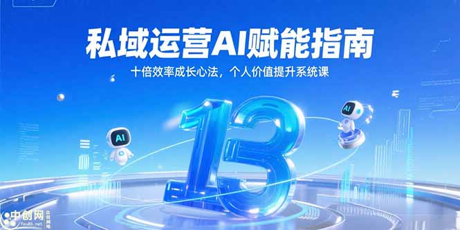 私域运营AI赋能指南,十倍效率成长心法,个人价值提升系统课网赚项目-副业赚钱-互联网创业-资源整合神马网赚