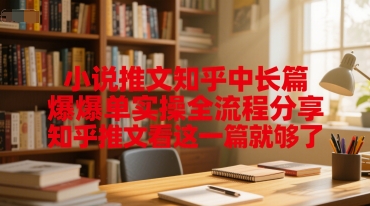 小说推文知乎中长篇爆单实操全流程分享,知乎推文看这一篇就够了网赚项目-副业赚钱-互联网创业-资源整合神马网赚
