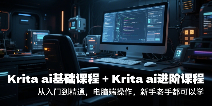 krita ai基础课程+Krita ai进阶课程,从入门到精通,电脑端操作,新手老手都可以学网赚项目-副业赚钱-互联网创业-资源整合神马网赚
