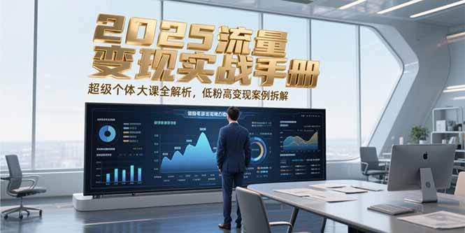 2025流量变现实战手册,超级个体大课全解析,低粉高变现案例拆解网赚项目-副业赚钱-互联网创业-资源整合神马网赚