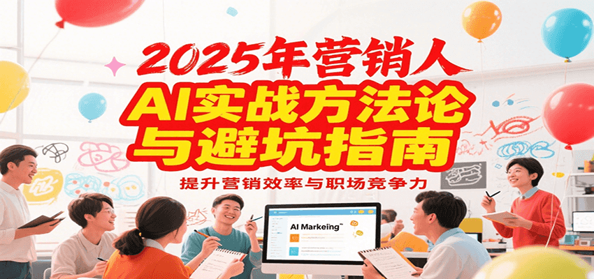 2025年营销实战方法论与避坑指南,利用AI提升营销效率与职场竞争力网赚项目-副业赚钱-互联网创业-资源整合神马网赚