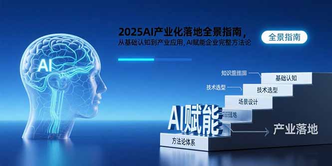 2025AI产业化落地全景指南,从基础认知到产业应用,AI赋能企业完整方法论网赚项目-副业赚钱-互联网创业-资源整合神马网赚