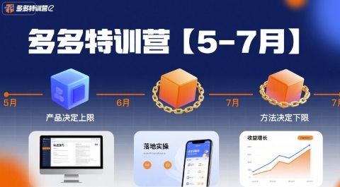 多多特训营【5-7月】产品决定上限,方法决定下限,各种玩法技巧落地实操网赚项目-副业赚钱-互联网创业-资源整合神马网赚